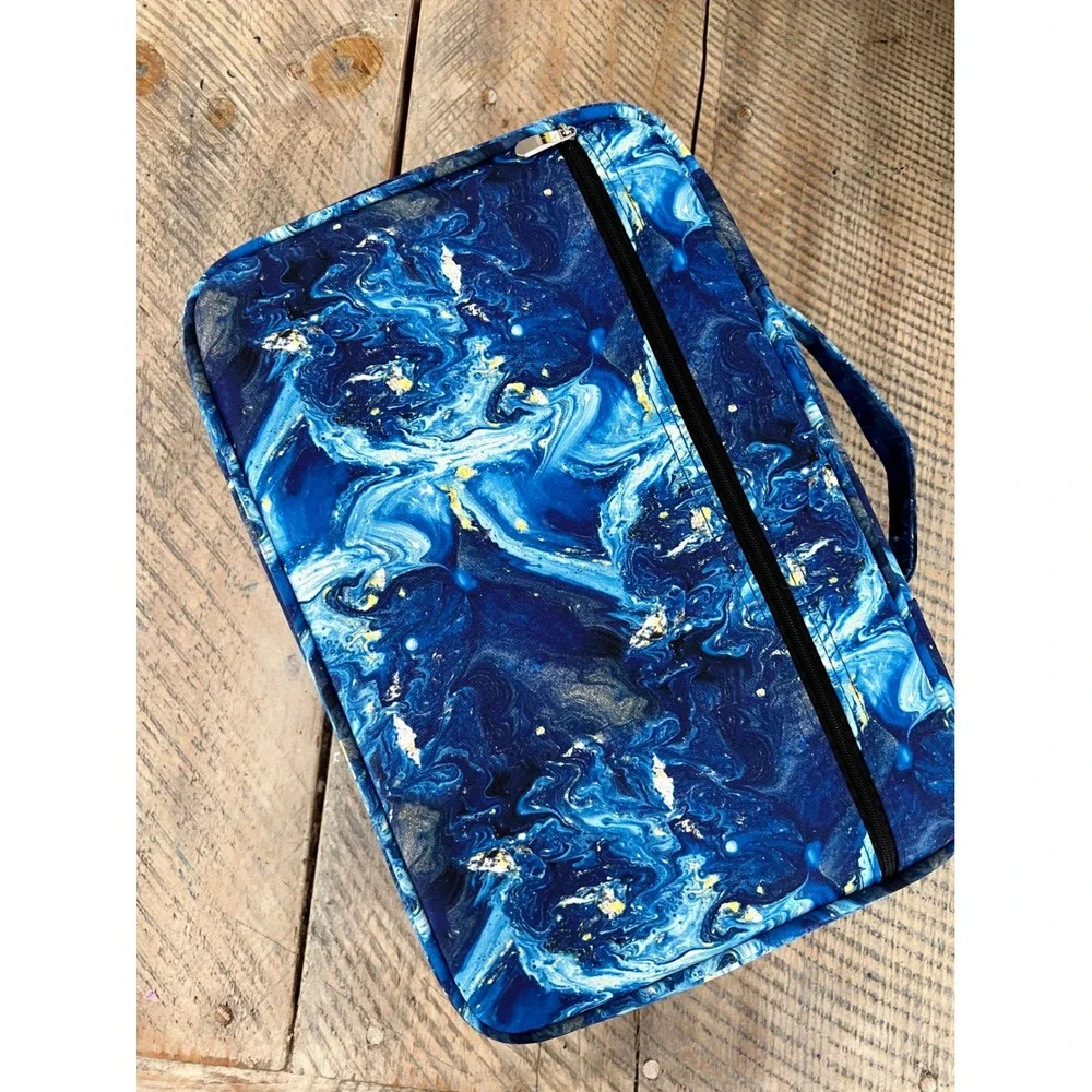 Starry Night Large Capacity Pencil Case Organizer with Assorted Working Markers